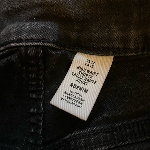 H&M High Waist Denim Shorts Divided Size 12 - Picture 3 of 3